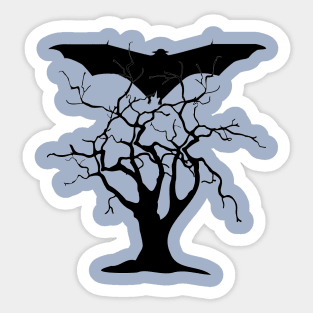 Bat and tree Sticker